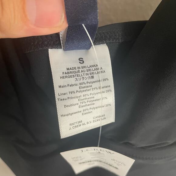 J Crew Ruched Plunging V Neck One Piece Swimsuit US Women's S New - Picture 3 of 6